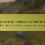 Codici Bonus per i Potenziatori di World of Tanks Blitz: Tipi, Durata, Istruzioni per l’attivazione